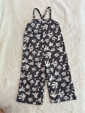 Baby face Wide-Leg Floral Print Jumpsuit 9 months coral sea print